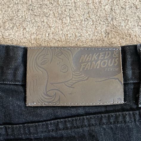 Naked And Famous Black Denim Jeans Measures Out To Depop