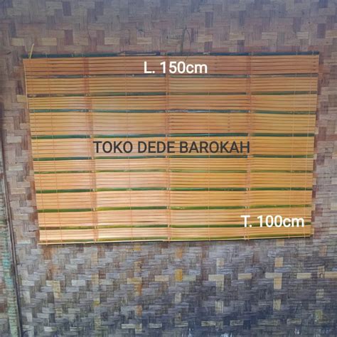 Tirai Bambu Gulung Luar Rumah Tirai Gulung Outdoor Teras Tirai