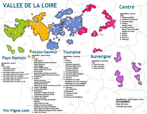 Carte Des Vins De La Vall E De La Loire