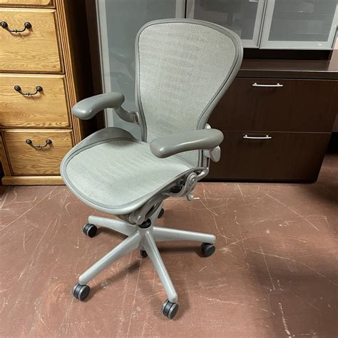 Herman Miller Aeron Gray Mesh Task Chair Redeemed Office