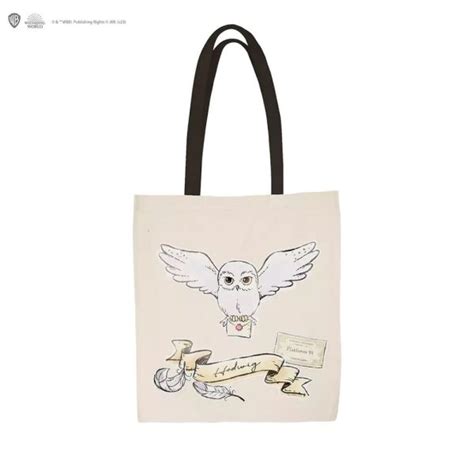 Tote Bag Harry Potter Hedwige et Lettre d Admission à Poudlard Au