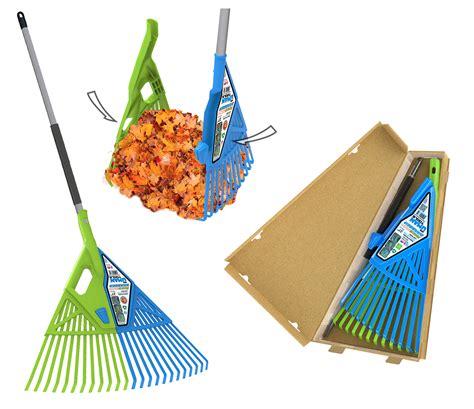 3 In 1 Leaf Lawn Rake And Grabber With Telescopic Metal Handle