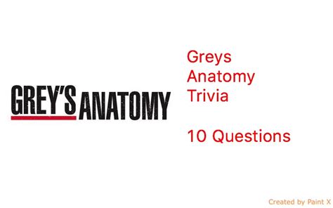 Greys Anatomy Trivia Quiz For Fans