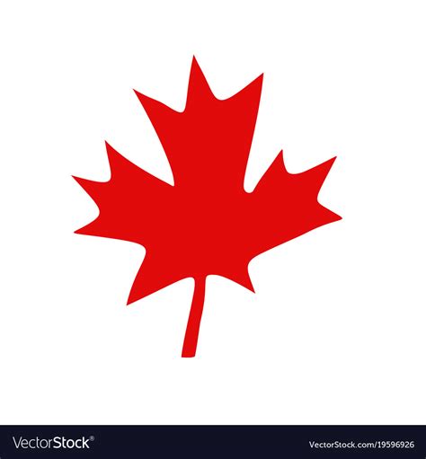 Canadian red maple leaf Royalty Free Vector Image