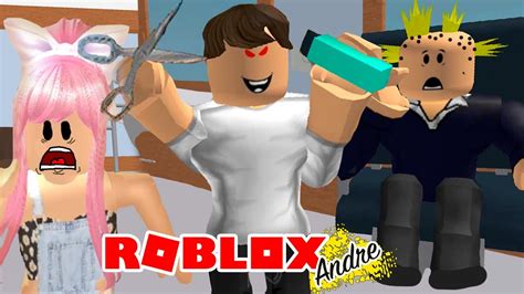 Roblox Andre El Peluquero Loco Me Quiere Dejar Sin Cabello Obby