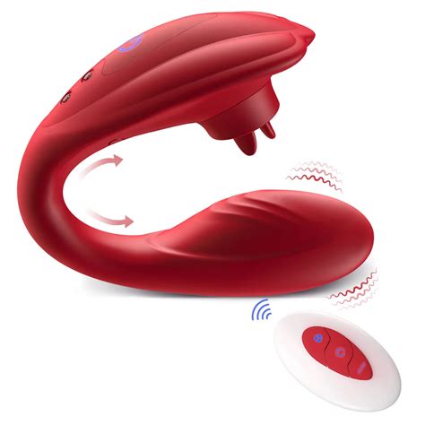 Aav Female Dual Motor U Shape Clitoris Stimulator Dildo Vibrator For