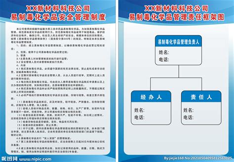 易制毒化学品安全管理制度设计图 展板模板 广告设计 设计图库 昵图网