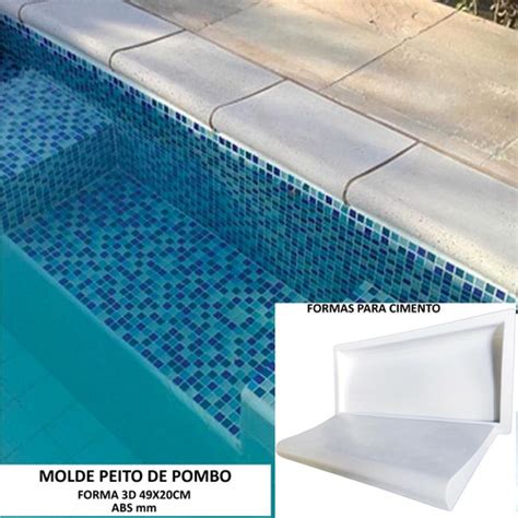 Forma 3d Borda De Piscina Peito De Pombo 49x20 Abs 2mm Molde MercadoLivre