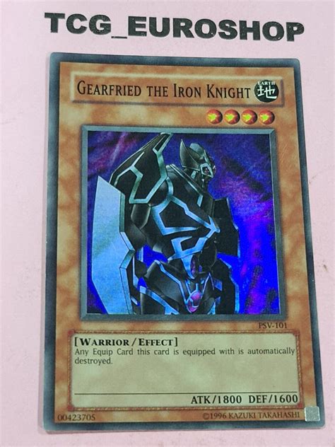 Gearfried The Iron Knight YUGIOH PSV SUPER RARE 2002 ENGLISH NM 2616 EBay