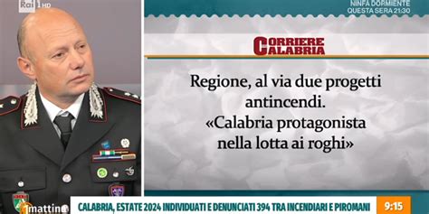 Lotta Agli Incendi Dolosi Su Raiuno Il Successo Della Sperimentazione