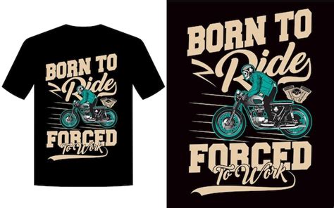 Motorcycle Ride T Shirt Design Premium Ai Generated Vector