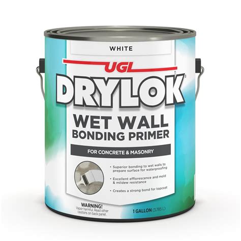 DRYLOK 1 Gal White Acrylic Interior Exterior Wet Wall Bonding Primer