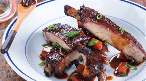 Grilled Ribs With Hoisin Plum Bbq Sauce Roche Bros