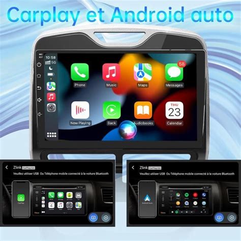 Junsun Autoradio Android 13 2Go 64Go Pour Renault Clio 2012 2016 Avec