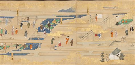 Street Scenes In Kyoto Japan Edo Period 16151868 The