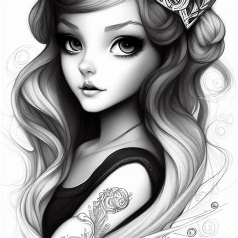 Cute Princess In The Style Of Charlie Bowater Disney And Pixar And