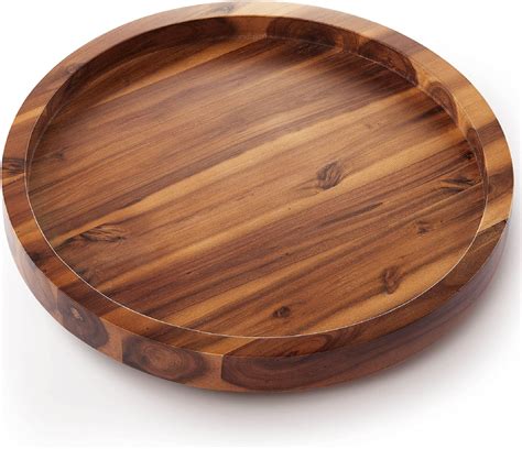 Amazon Acacia Wood Lazy Susan Turntable For Table Top With