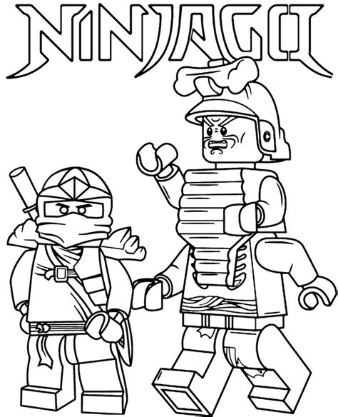 Ninjago coloring page Garmadon and Jay - Topcoloringpages.net