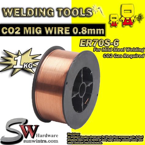 Sw Hardware Co2 Mig Wire Coil 1kg X 08mm Suitable For All Mig Welding