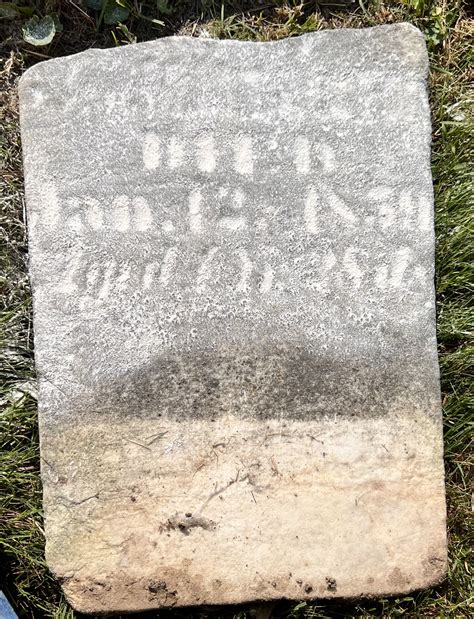 Parris Ralston 1857 1859 Memorial Find A Grave