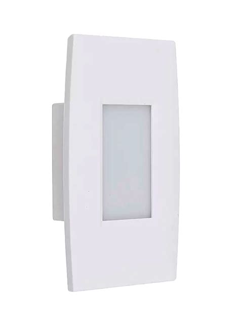 Balizador Led 4x2 Branco Embutir 2W 3000k Branco Quente IP65 Shop Do