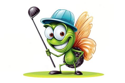 Cartoon animal golf white background. | Free Photo Illustration - rawpixel