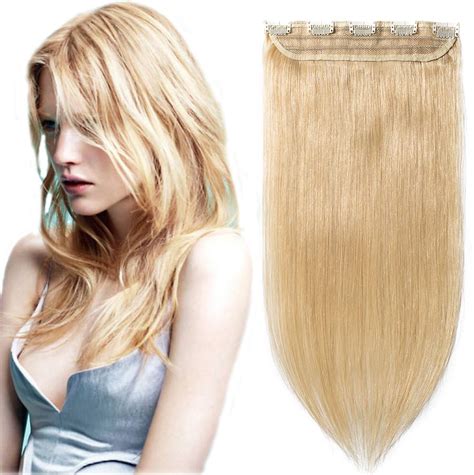 Sego Extension A Clip Blond Cendr Cheveux Naturel Cm Blond