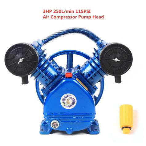 Miumaeov 3HP 2 Piston V Style Twin Cylinder Air Compressor Pump Motor