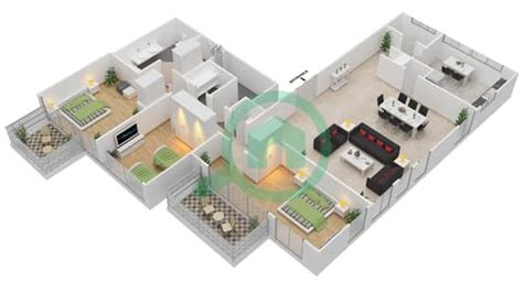 The Atria Floor plans - Business Bay | Bayut Dubai