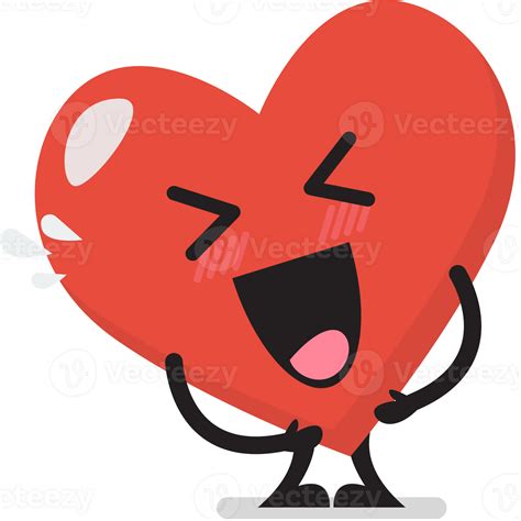 Heart Character Emoji Is Laughing 23256289 Png