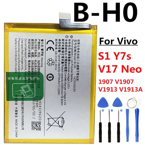 Original B H0 4500mah High Quality Battery For Vivo S1 Y7s V17 Neo 1907