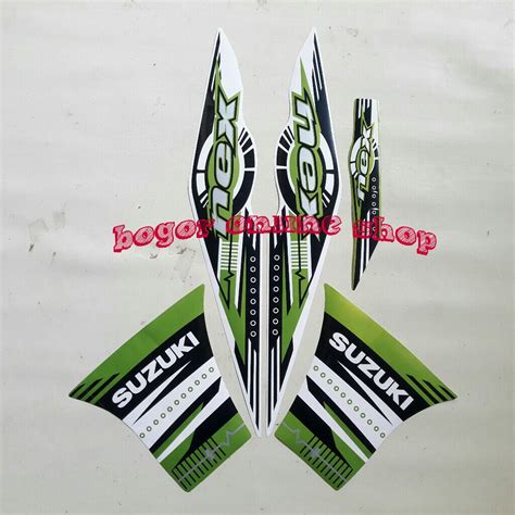 Stiker Striping Lis Motor Suzuki Nex Putih Hijau Fullset Lazada