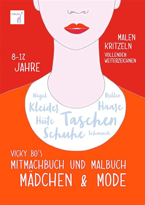 Mitmachbuch Und Malbuch M Dchen Mode Jahre Malen Kritzeln