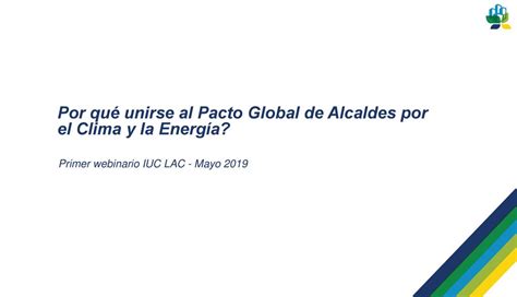 Por qué unirse al Pacto Global de Alcaldes por el Clima y la Energía