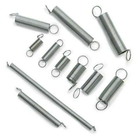 Free Shipping 200pc Spring Assortment Set Zinc Plated Steel Compressi