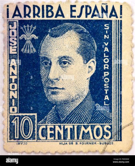 Spain Circa A Stamp Printed In Spain Shows Jose Antonio Primo