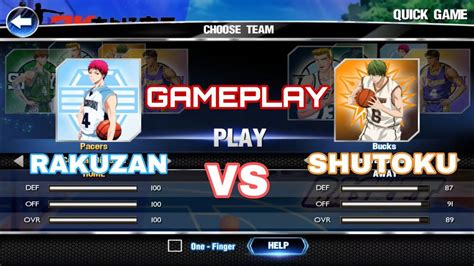 Rakuzan VS Shutoku NBA2K14 KNB X SD Mod Android Pc L GAMEPLAY YouTube