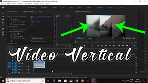 Ajustar Vídeos Vertical No Premiere 2019 Youtube