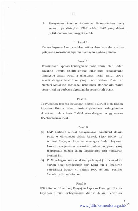 PDF PSAP Nomor 13 Tentang Penyajian Laporan Keuangan ANG PERNYATAAN