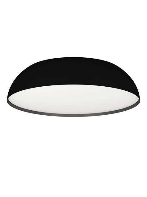 Plafoniera Moderna A Led Rgb Multicolor Design Nero Gl