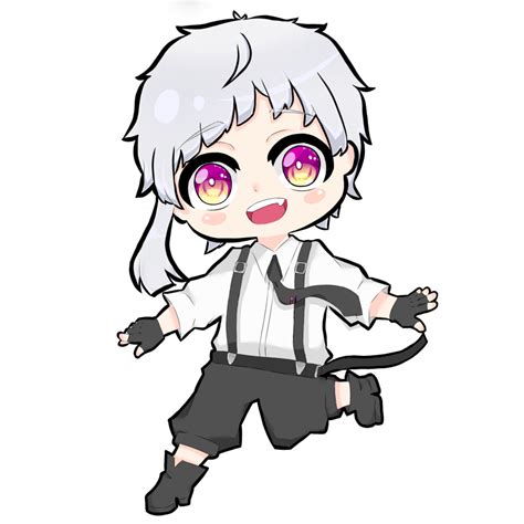 Anime Chibi Illustration Nakajima Atsushi Bungou Stray Dogs