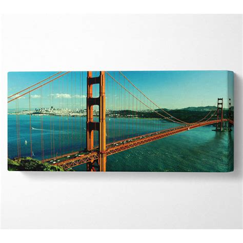 Ebern Designs San Francisco Panorama Kunstdrucke Auf Canvas Leinwand