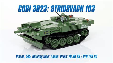 COBI 3023 Stridsvagn 103 Review Speed Build YouTube