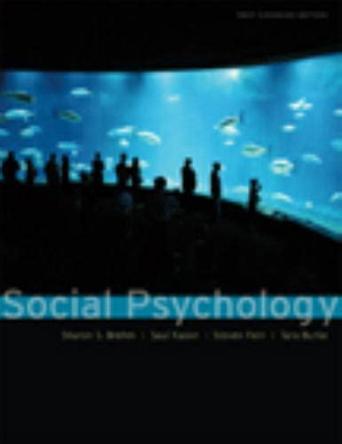 Social Psychology Canadian Edition Ebay