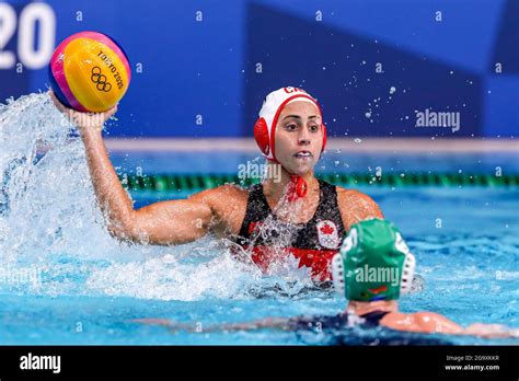 Tokyo Japan July 28 Joelle Bekhazi Of Canada During The Tokyo 2020 Olympic Waterpolo