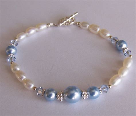 Dainty Pearls Bracelet Handmade Beaded Bracelet By Sapphire Rain Designs