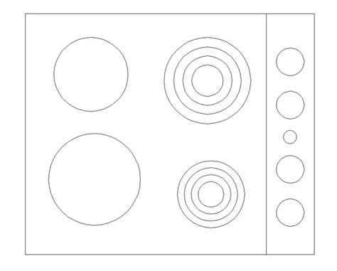 Gas Stove Detail 2d View Cad Block Layout File In Autocad Format Cad