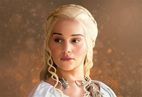 Celebrity Portraits Daenerys Targaryen Cersei Lannister