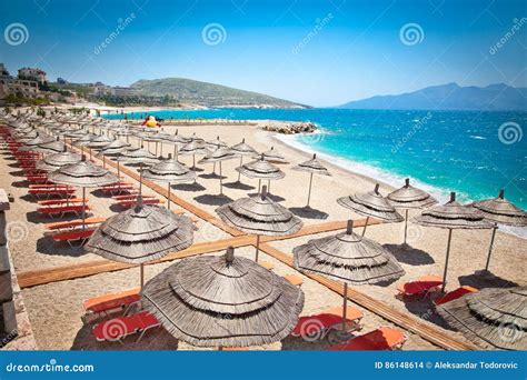 Beautiful Beach in Saranda, Albania. Stock Photo - Image of beach ...