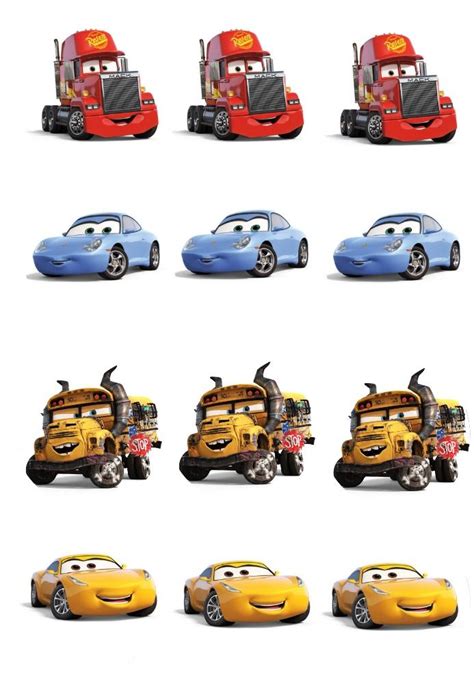 Disney Pixar Cars Cupcake Toppers Cars Cake Toppers Lightning Mcqueen